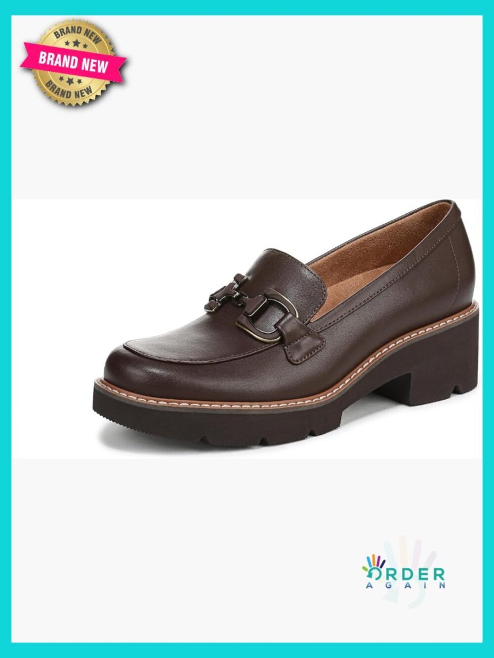 Chic Lug Sole Loafer with Polished Ornamentation Contour+ Comfort Platform